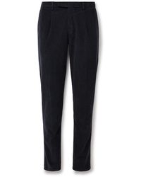 Boglioli - Slim-leg Garment-dyed Stretch-cotton And Modal-blend Corduroy Suit Trousers - Lyst