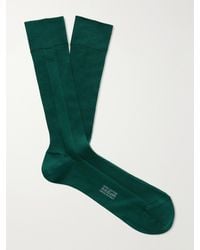 Tom Ford - Logo-Embroidered Ribbed Cotton Socks - Lyst