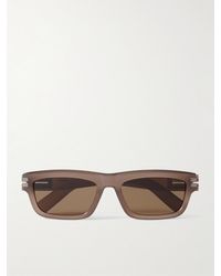 ZEGNA - Square-Frame Acetate Sunglasses - Lyst