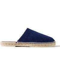 Loro Piana - Seaside Walk Suede Backless Espadrilles - Lyst