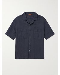 Barena - Solana Camp-collar Linen And Cotton-blend Shirt - Lyst