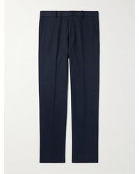 Loro Piana - Jarno Austin Straight-Leg Stretch-Cotton Twill Trousers - Lyst