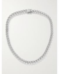 Tom Wood - Lou Rhodium-plated Chain Necklace - Lyst