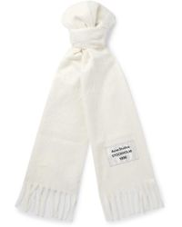 Acne Studios - Viper Logo-Appliquèd Fringed Alpaca-Blend Scarf - Lyst