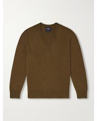 Drake's - Wool And Alpaca-Blend Sweater - Lyst