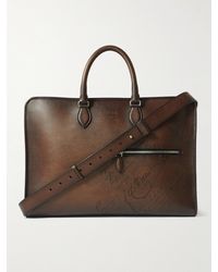 Berluti - Scritto Venezia Leather Weekend Bag - Lyst