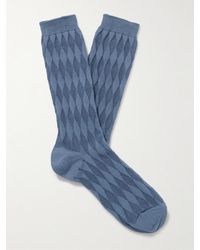 MR P. - Jacquard-knit Cotton-blend Socks - Lyst