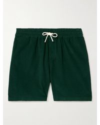 Portuguese Flannel - Straight-leg Cotton-corduroy Drawstring Shorts - Lyst