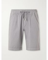 Fedeli - Straight-Leg Cotton-Blend Poplin Shorts - Lyst