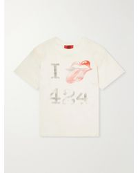 424 - I Love Printed Cotton-Jersey T-Shirt - Lyst