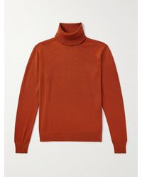 Saint Laurent - Wool Rollneck Sweater - Lyst