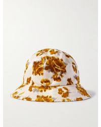 A Kind Of Guise - Hila Flocked Cotton-twill Bucket Hat - Lyst