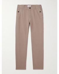 MR P. - Straight-Leg Herringbone Cotton Trousers - Lyst