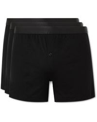 CDLP - Three-pack Slim-fit Stretch-lyocell Boxer Shorts - Lyst
