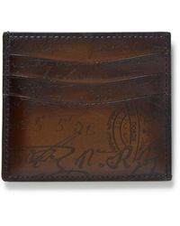 Berluti - Bambou Scritto Venezia Leather Cardholder - Lyst