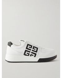 Givenchy - G4 Logo-embossed Leather Sneakers - Lyst