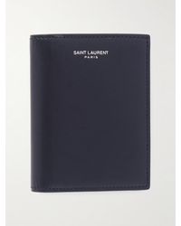 Saint Laurent - Calfskin Logo Bifold Wallet - Lyst