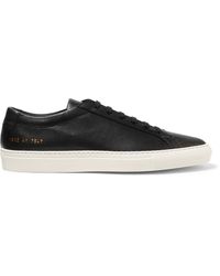 achilles sneakers leather grain common projects brown lyst related
