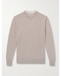 Altea - Cotton And Cashmere-blend Sweater - Lyst