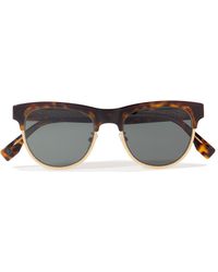 Fendi - D-frame Tortoiseshell Acetate And Gold-tone Sunglasses - Lyst