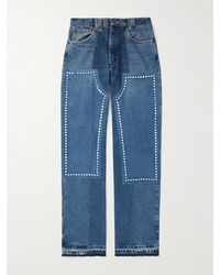 Kartik Research - Straight-Leg Patchwork Embellished Upcycled Jeans - Lyst