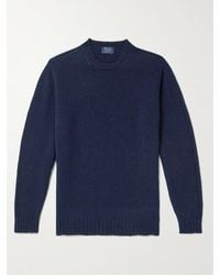 William Lockie - Shetland Wool Sweater - Lyst