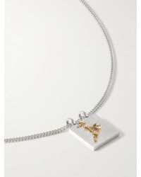 Tom Wood - Mined Rhodium- And Gold-plated Diamond Pendant Necklace - Lyst