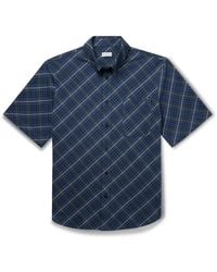 Burberry - Button-Down Collar Checked Cotton Oxford Shirt - Lyst