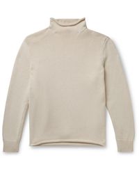 J.Crew Cotton Rollneck Sweater - White