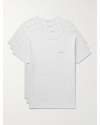 Paul Smith - Three-pack Logo-print Organic Cotton-jersey T-shirts - Lyst