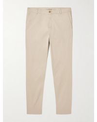 Sunspel - Straight-Leg Garment-Dyed Cotton-Blend Twill Chinos - Lyst