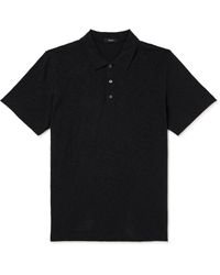 Theory - Bron Cotton-jersey Polo Shirt - Lyst