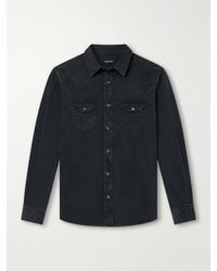 Tom Ford - Garment-Dyed Denim Shirt - Lyst