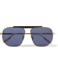 Dior - Neodior Nu Aviator-style Tortoiseshell Acetate And Gold-tone Sunglasses - Lyst