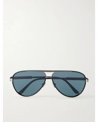Tom Ford - Rupert-02 Aviator-Frame Metal Sunglasses - Lyst