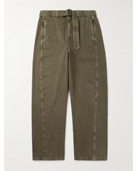 Lemaire - Jeans A Gamba Larga Con Cintura - Lyst