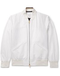 Paul Smith - Cotton And Ramie-blend Bomber Jacket - Lyst
