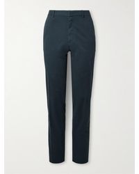 ZEGNA - Easy Straight-Leg Garment-Dyed Cotton-Blend Chinos - Lyst