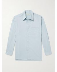 Amomento - Square Pocket Oversized Cotton Shirt - Lyst