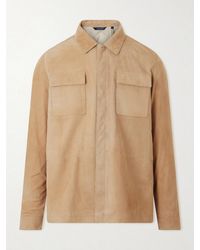 Peter Millar - Featherweight Suede Jacket - Lyst