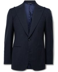 Saman Amel - Slim-Fit Wool, Linen And Silk-Blend Suit Jacket - Lyst
