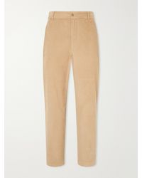 Moncler - Straight-Leg Cotton-Corduroy Trousers - Lyst