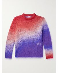 ERL - Logo-Intarsia Degradé Brushed Mohair-Blend Sweater - Lyst