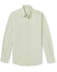 Richard James - Button-down Collar Striped Cotton Shirt - Lyst