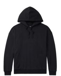 ZEGNA - Logo-Embroidered Cotton-Blend Jersey Hoodie - Lyst
