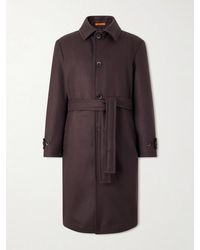 Barena - Belted Wool-Blend Coat - Lyst