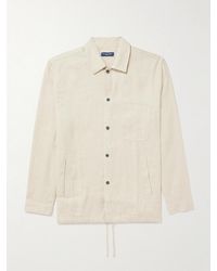 Frescobol Carioca - Diego Linen And Cotton-blend Coach Jacket - Lyst