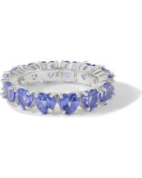 Hatton Labs Sterling Silver Cubic Zirconia Ring - Blue
