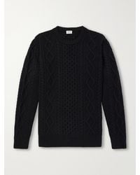 Ghiaia - Pescatore Cable-Knit Wool Sweater - Lyst