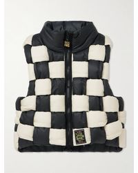 Kapital - Cropped Reversible Quilted Padded Shell Gilet - Lyst